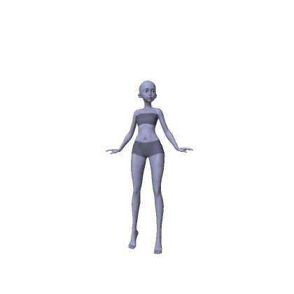 Model Doll - colorable