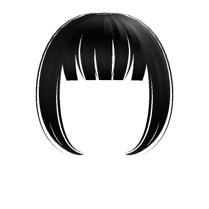 Cute Anime Bangs (Black)