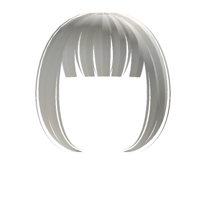 Cute Anime Bangs (White)