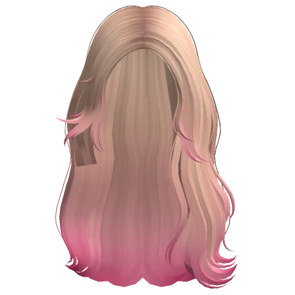 Long Side Swept Malibu Waves (Blonde & Hot Pink)