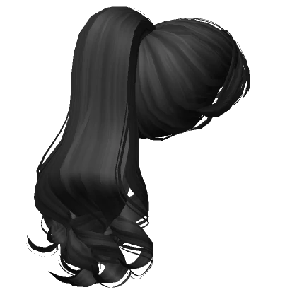 Retro Curly Dainty Pony Black