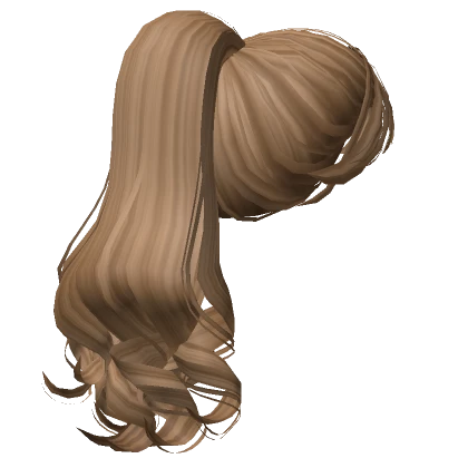 Retro Curly Dainty Pony Light Brown