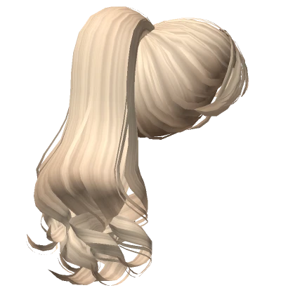 Retro Curly Dainty Pony Blonde