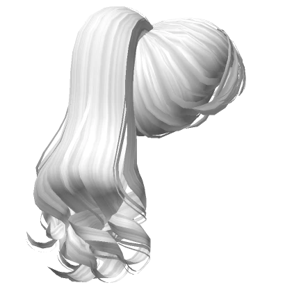 Retro Curly Dainty Pony White