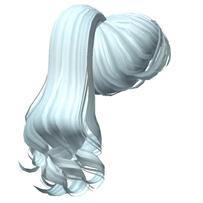 Retro Curly Dainty Pony Pastel Blue