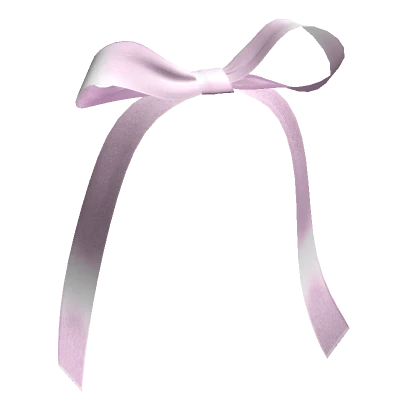 Satin Dainty Pony Bow Purple