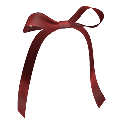 Satin Dainty Pony Bow Red