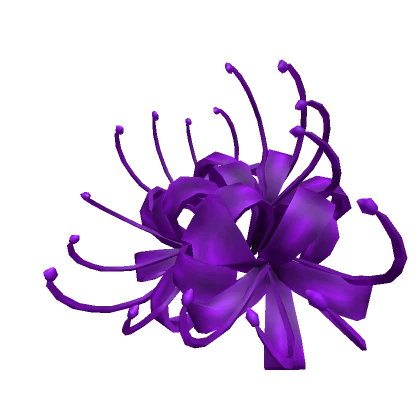 Purple Anime Hair Flower 