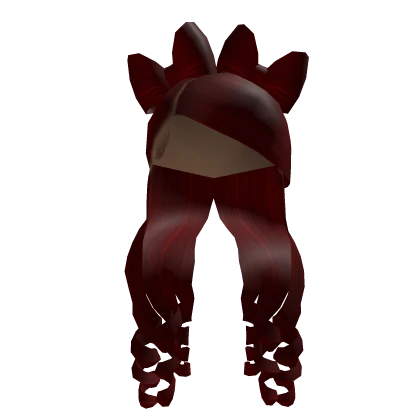 Baddie Bows Curly Unit In Red