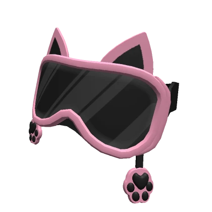 Neck Kitty Goggles (Black Pink)
