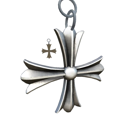 Silver Cross Earring