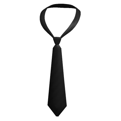 Y2K Loose Tie Black