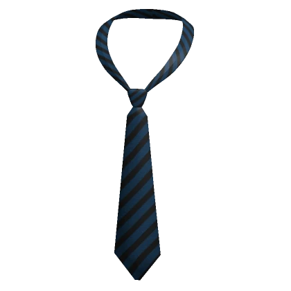 Y2K Loose Tie Black & Blue