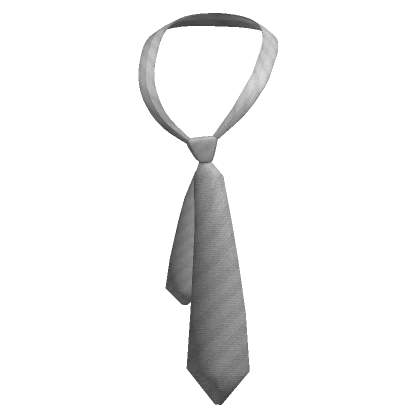 Y2K Loose Messy Tie White