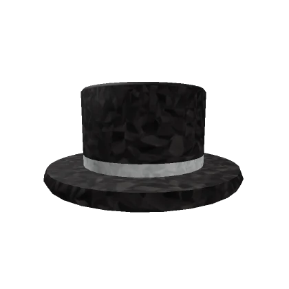 Black Glistening Top Hat