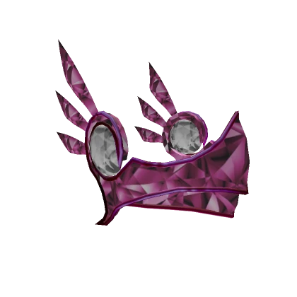 Gleaming pink angel helm