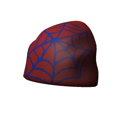 y2k red and blue spidey verse beanie