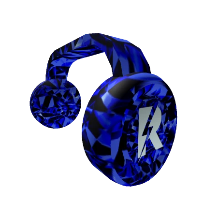 Blue Sparkling Thunderstruck Headphones