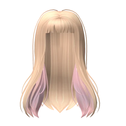  Straight Underdye Hair in Blonde/Pink