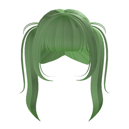 ♡﹒Cute green pigtails