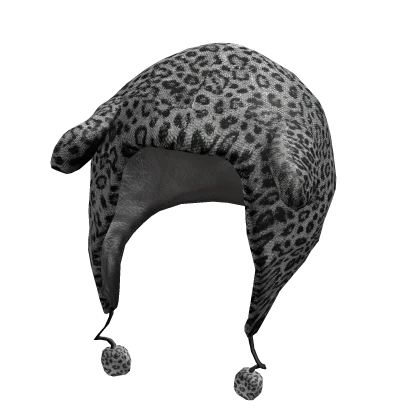 Fluffy Snow Leopard Gyaru Hood