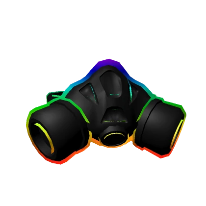 Cartoony Rainbow Gas Mask