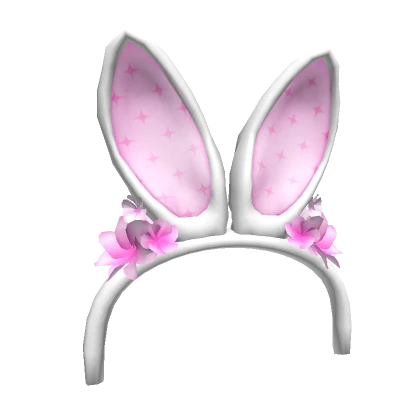 Paris Hilton White & Pink Bunny Ears