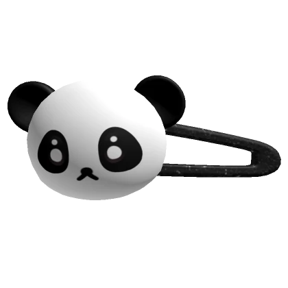 cute kawaii panda hairclip girl