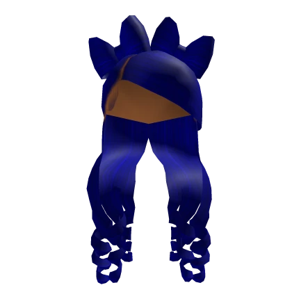 Baddie Bows Curly Unit In Blue