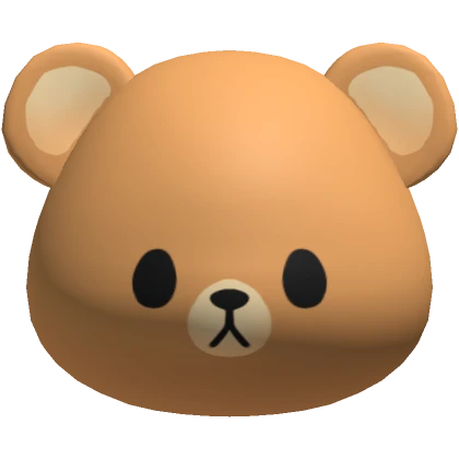 Cute Brown Bear Head