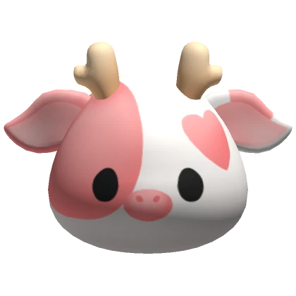 Cute Strawberry Cow Head