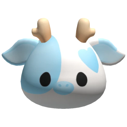 Cute Blueberry Cow Head