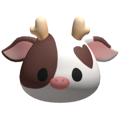 Cute Chocolate Cow Head