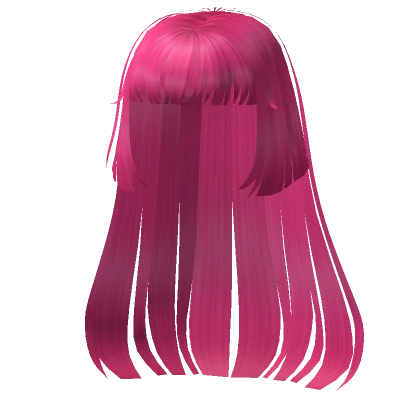 Extreme Hime Cut in Hot Pink