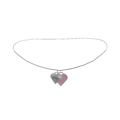 Summer Pink Preppy BFF Heart Necklace 