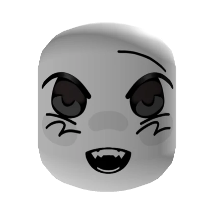 Joyful Prided Chibi Face  [Institutional White]