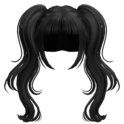 Black Long Wavy Pigtails