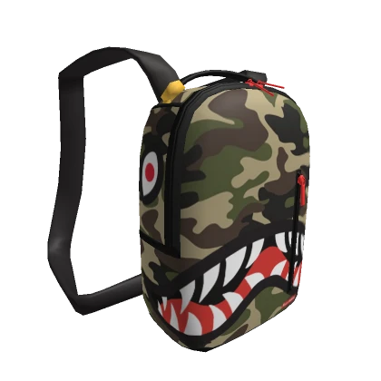 SprayGround Camo Shark Backpack