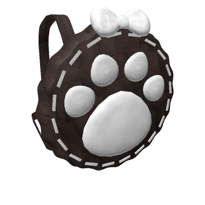 cute kawaii doll black white paw backpack ( 3.0 )