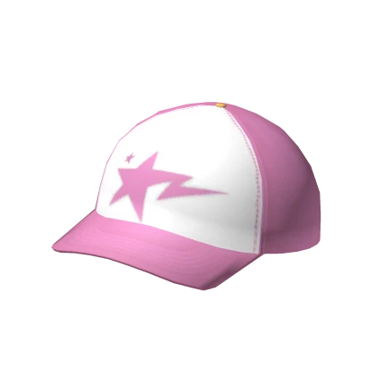 Pink Y2K Star Trucker Cap 