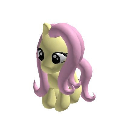 ♡ cute yellow pink pony plushie (holdable)