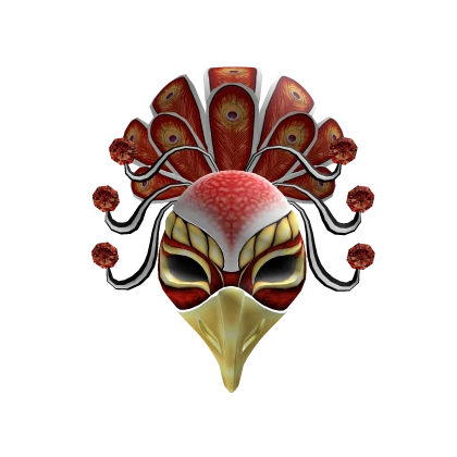 Red Peacock Mask