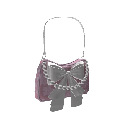 Preppy Pink Bow Purse