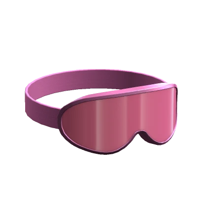 pink ski goggles