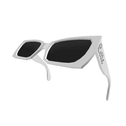 Cette Raised Sunglasses In White