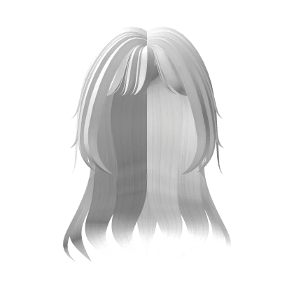 White Cute Wavy Hair With Bangs