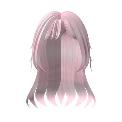 Pink Cute Wavy Hair With Bangs