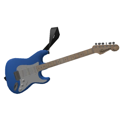 Blue Funky Electric Guitar