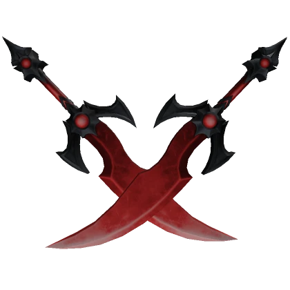 Dual Red Monster Swords