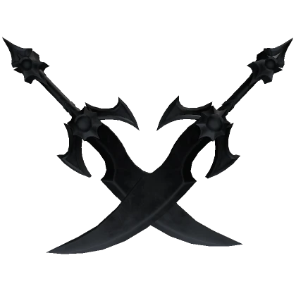 Dual Black Monster Swords